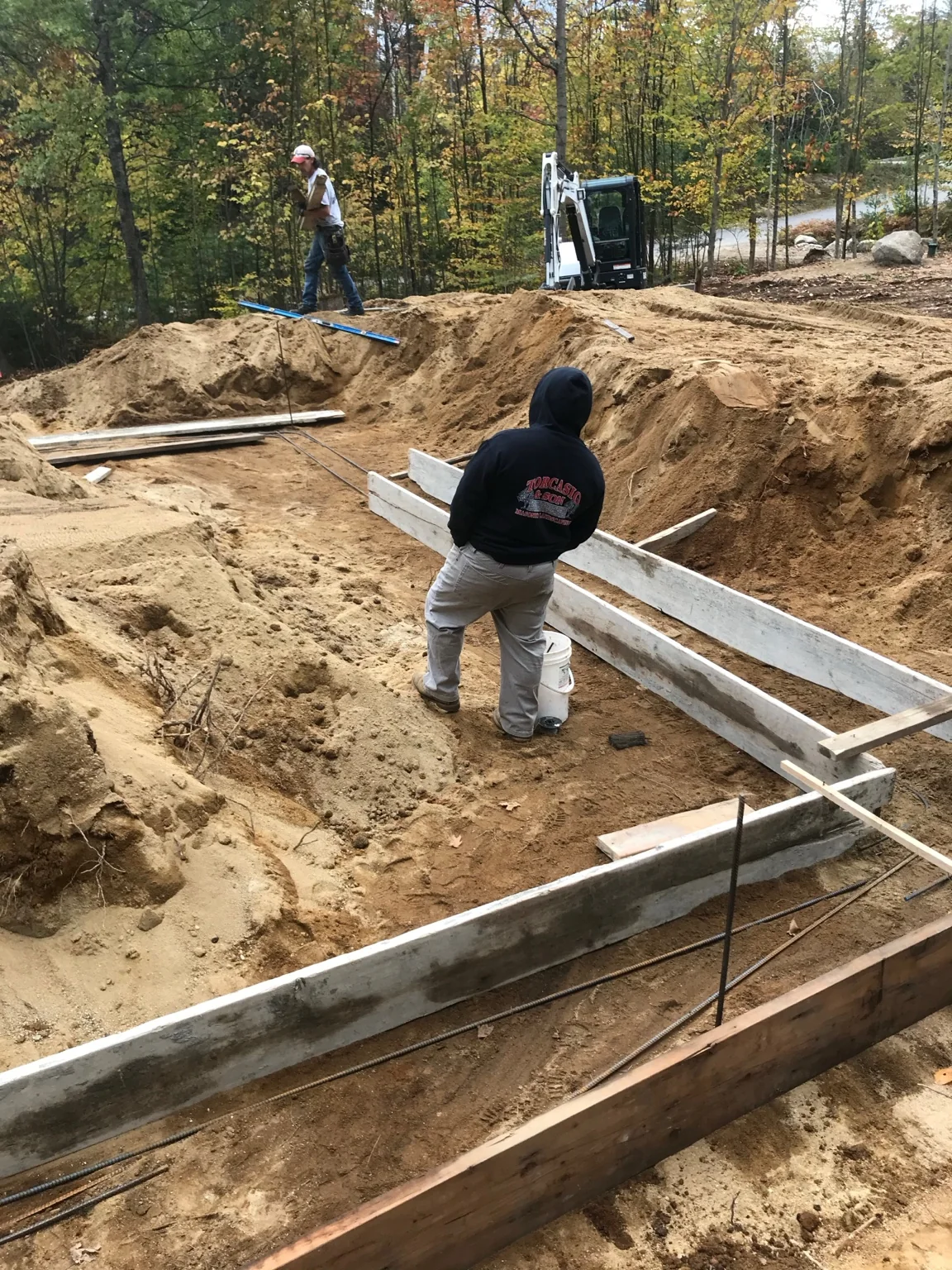 Excavation layout and form prep